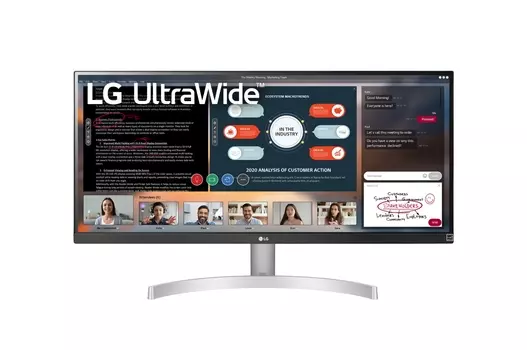 Монитор 29" LG 29WN600-W IPS, 2560x1080 (21:9), 250кд/м2, 5мс, FreeSync, HDMI, DisplayPort, белый (29WN600-W.ARUZ)