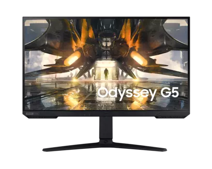 Монитор 31.5" Samsung Odyssey G5 S27AG520NI IPS, 2560x1440 (16:9), 400кд/м2, 165Hz, 1мс, 178°/178°, FreeSync Premium, G-Sync Compatible, HDMI, DisplayPort, черный (LS27AG520NIXCI)