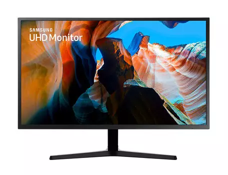 Монитор 31.5" Samsung UJ59 VA, 3840x2160 (16:9), 270кд/м2, 4мс, AMD FreeSync, HDMI, DisplayPort, темно-серый (LU32J590UQIXCI)