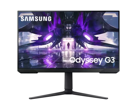 Монитор 32" Samsung Odyssey G3 LS32AG320NIXCI VA, 1920x1080 (16:9), 250кд/м2, 165 Гц, 1 мс, 178°/178°, FreeSync Premium, HDMI, DisplayPort, черный (LS32AG320NIXCI)