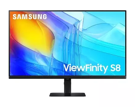 Монитор 32" Samsung ViewFinity S8 S32D800EAI VA, 3840x2160 (16:9), 350кд/м2, 5 мс, 178°/178°, HDMI, DisplayPort, USB-Hub, черный (LS32D800EAIXCI)