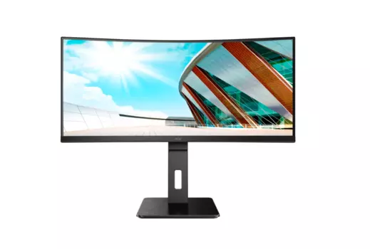 Монитор 34" AOC CU34P2A VA, изогнутый, 3440x1440 (21:9), 300кд/м2, 100Hz, 1мс, 178°/178°, Adaptive Sync, HDMI, DisplayPort, USB-Hub, черный (CU34P2A)
