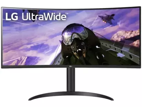 Монитор 34" LG UltraWide 34WP65C-B VA, изогнутый, 3440x1440 (21:9), 300кд/м2, 160Hz, 5мс, 178°/178°, FreeSync, HDMI, DisplayPort, черный (34WP65C-B.ARUZ)