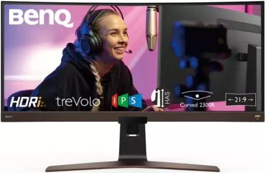Монитор 37.5" BenQ EW3880R IPS, изогнутый, 3840x1600 (21:9), 300кд/м2, 4мс, 178°/178°, FreeSync, HDMI, DisplayPort, USB Type-C, черный (9H.LK3LA.TBE)