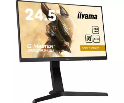 Монитор 24.5" Iiyama GB2590HSU-B1 IPS, 1920x1080 (16:9), 250кд/м2, 240Hz, 0.4мс, 178°/178°, FreeSync, VGA, HDMI, DisplayPort, USB-Hub, черный (GB2590HSU-B1)