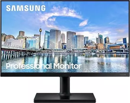 Монитор 24" Samsung LF24T450FZIXCI IPS, 1920x1080 (16:9), 250кд/м2, 5 мс, 178°/178°, HDMI, DisplayPort, USB-Hub, черный (LF24T450FZIXCI)