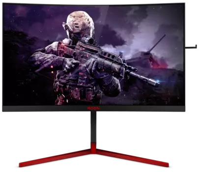 Монитор 27" AOC AG273QCG TN, Curved, 2560x1440 (16:9), 400кд/м2, 165 Гц, 1мс, NVIDIA G-SYNC, HDMI, DisplayPort, USB-Hub, черный