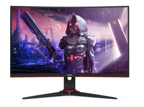 Монитор 27" AOC C27G2AE VA, изогнутый, 1920x1080 (16:9), 250кд/м2, 165 Гц, 1мс, 178°/178°, FreeSync, VGA, HDMI, DisplayPort, черный/красный