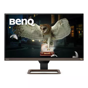 Монитор 27" BenQ EW2780U IPS, 3840x2160 (16:9), 350кд/м2, 5мс, HDMI, DisplayPort, USB Type-C, черный/коричневый (9H.LJ7LA.TBE)