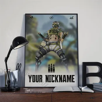 Apex Legends видеоигры персонажи принты постеры для комнаты гостиная игровая комната стены книги по искусству домашний декор холст картины фотографии подарки 21x30cm No Frame