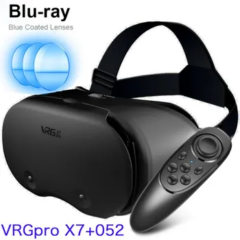 Vrgpro X7 3d очки виртуальной реальности, полноэкранные визуальные широкоугольные очки виртуальной реальности для смартфонов с диагональю от 5 до 7 дюймов, очки, устройства Black Bluray Edition