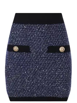 Юбка из вискозы BALMAIN