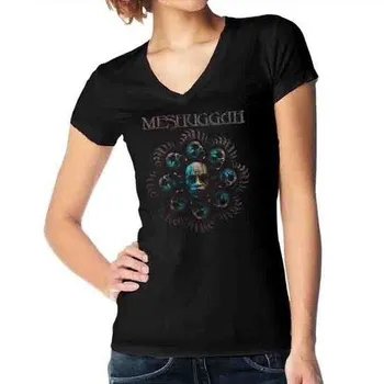 Фирменная футболка унисекс Meshuggah Heads Blade с V-образным вырезом S