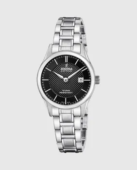Женские часы F20068/6 Swiss Made Steel Classic серебристо-стальной корпус Festina, серебряный
