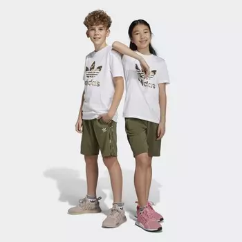 Детские шорты adidas Camo Shorts (Зеленые)