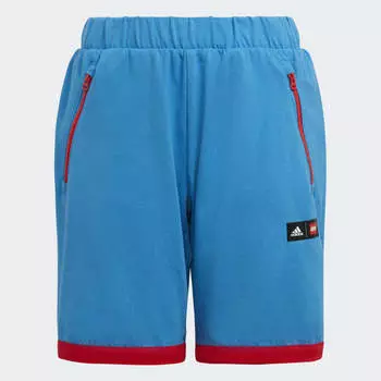 Детские шорты adidas x Classic LEGOВ® Shorts (Синие)
