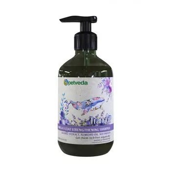 Укрепляющий Омега-3 шампунь для кошек и собак (500 мл), Omega-3 Coat Strengthening Shampoo, произв. Petveda