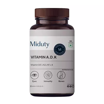 Витамины А, Д и К (30 кап), Vitamin A.D.K., произв. Miduty