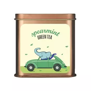 Зеленый чай Дарджилинг с Мятой (100 г), Spearmint Green Tea, произв. Tea Trunk