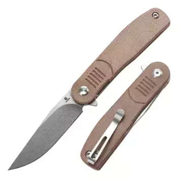 Складной нож Tenable Einar, сталь NItro-V, рукоять микарта, коричневый