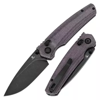 Складной нож Tenable Raven, сталь 14C28N, рукоять микарта, фиолетовый