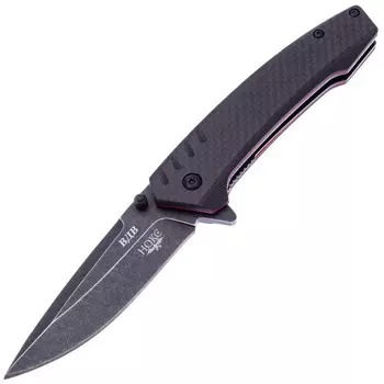 Складной нож ВДВ, сталь D2, рукоять G10, черный