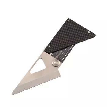 Складной нож в кардхолдере Daggerr Cardknife Blue, сталь 8cr13mov, рукоять титан/карбон