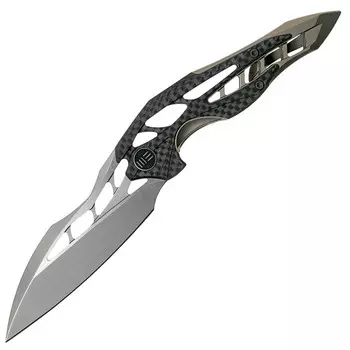 Складной нож We Knife Arrakis, сталь M390, рукоять карбон/титан