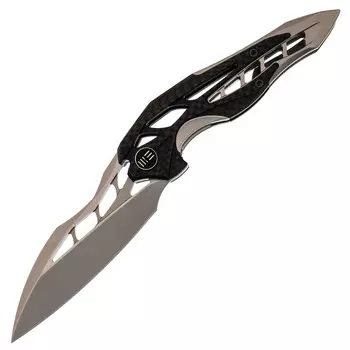 Складной нож WE Knife Arrakis, сталь M390, рукоять карбон/титан
