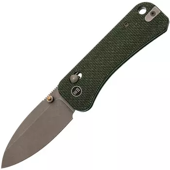 Складной нож We Knife Banter 2, сталь S35VN, рукоять микарта, зеленый