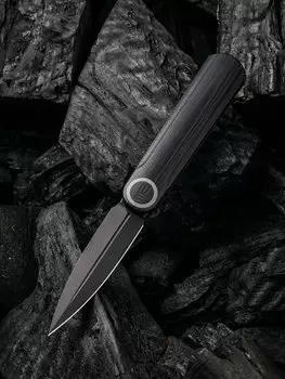 Складной нож WE Knife Eidolon Dagger Black, CPM 20CV