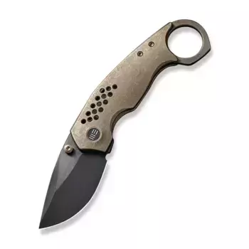 Складной нож We Knife Envisage Black, сталь CPM-20CV, рукоять титан