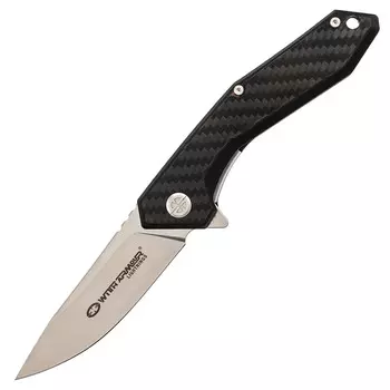 Складной нож With Armour Gent сталь D2, рукоять Carbon Fiber