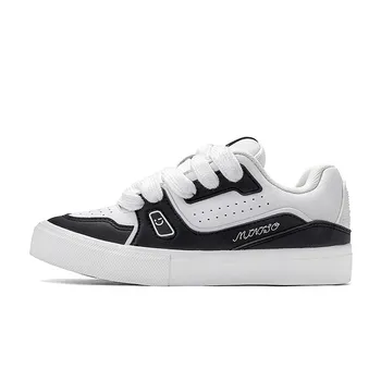 Кроссовки MINISO Skateboarding Shoes Unisex Low-top, белый/серебряный