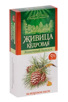 Бальзам Живичный кедровый 5%, 100 мл