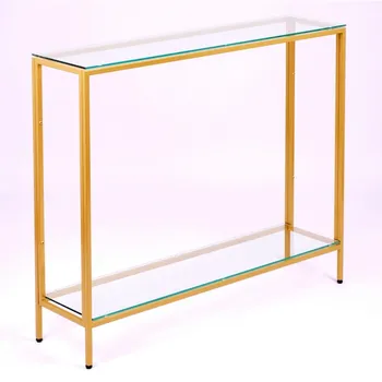 Консольный стол AllConsoles 1082-CG clear золотой