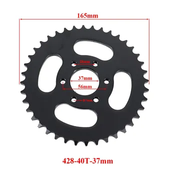 428 цепи 37T/40T/41T/43T/48T 37 мм-76 мм цепные звездочки для мотоцикла Задняя звездочка для 110cc 125cc 140cc кроссового питбайка