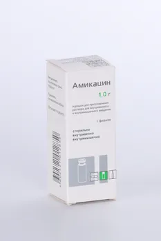 Амикацин 1 г, порошок для приготовления раствора для внутривенного и внутримышечного введения