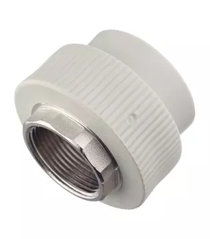 Муфта полипропиленовая FV-Plast 40 х 1 1/4 ВР(г) серая (217040)