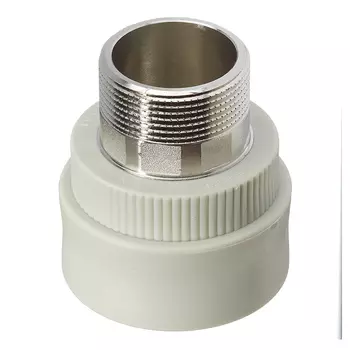 Муфта полипропиленовая FV-Plast 50 мм х 1 1/2 НР(ш) (215050)