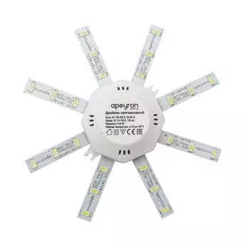 Модуль светодиодный Apeyron 8 Вт IP30 220 В 3000К с драйвером (12-16)