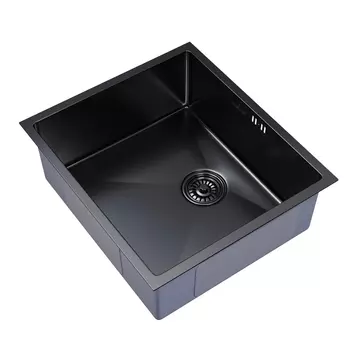 Мойка для кухни Mixline Pro 50х44х20 см врезная с сифоном сталь графит (548569)