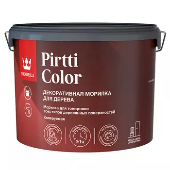 Морилка Tikkurila/Tikkivala Pirtti Color водная бесцветная 9 л