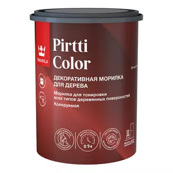 Морилка Tikkurila/Tikkivala Pirtti Color водная бесцветная 0,9 л