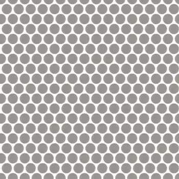 Мозаика Starmosaic Penny Round серая керамическая 315х309х6 мм матовая antislip