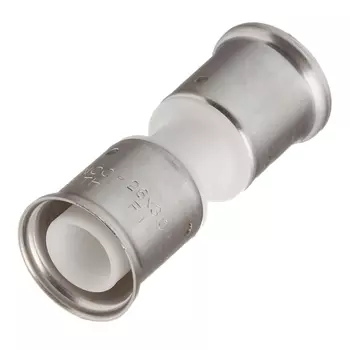 Муфта Henco (15PKW-2626) 26(пресс) х 26(пресс) PVDF белая