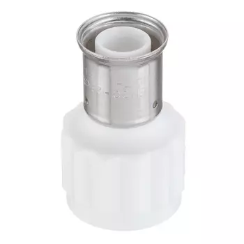 Муфта Henco (18PKW-2606) 26(пресс) х 1 ВР(г) белая PVDF
