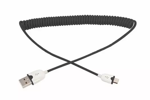 USB кабель универсальный Rexant microUSB шнур витой 1,5М черный