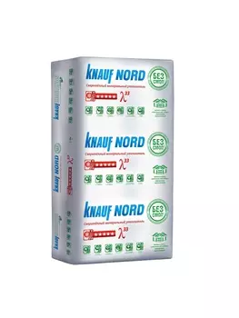 Утеплитель KNAUF NORD ТК S33MR 6*600*1250*100мм, 5м2, 0,45м3