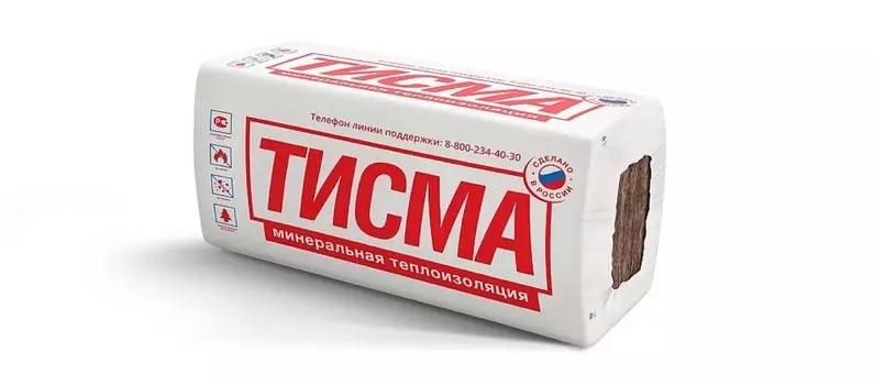 Утеплитель Тисма S38MR 16x50х600х1300 мм 12,48 м2/0,624 м3